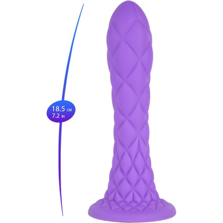 SILEXD DREAMY DILDO FANTASY SILICONA LIQUIDA TERMOREACTIVO VIOLETA 185 CM
