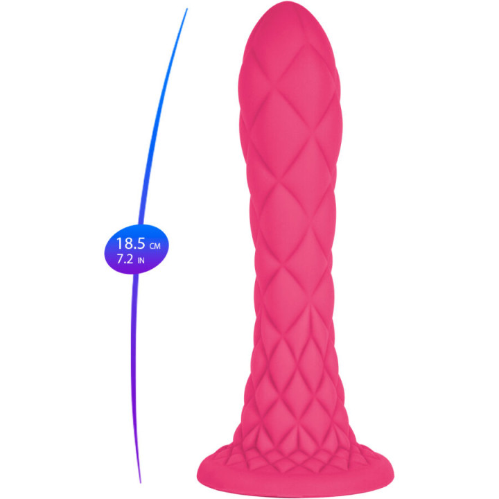 SILEXD DREAMY DILDO FANTASY SILICONA LIQUIDA TERMOREACTIVO FUCSIA 185 CM
