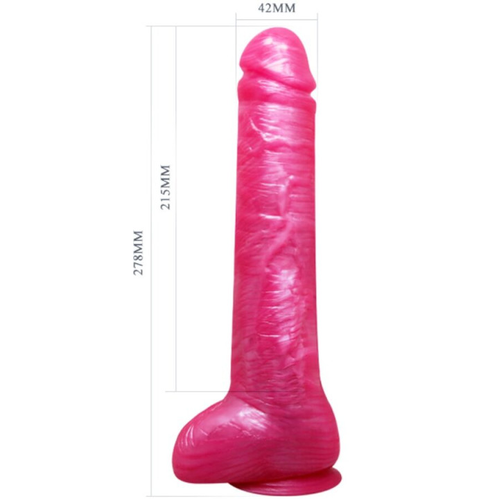 BAILE DONG DILDO REALISTICO ROSA CON VENTOSA
