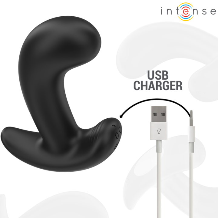 INTENSE CHANDLER PLUG ANAL 10 VIBRACIONES NEGRO CONTROL REMOTO