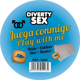 DIABLO PICANTE DADO DURO DORADO POSTURAS CHICOS CON CUBILETE