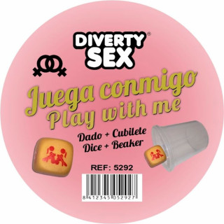 DIABLO PICANTE DADO DURO DORADO POSTURAS CHICAS CON CUBILETE