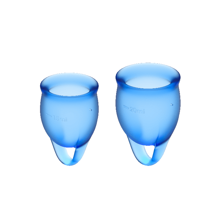 SATISFYER FEEL CONFIDENT KIT COPA MENSTRUAL AZUL INTENSO 15 20 ML