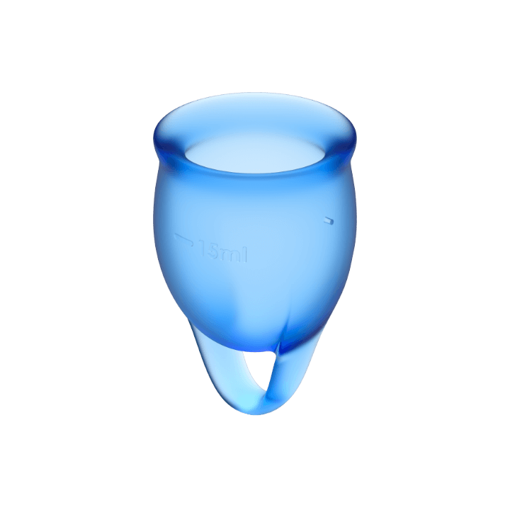 SATISFYER FEEL CONFIDENT KIT COPA MENSTRUAL AZUL INTENSO 15 20 ML