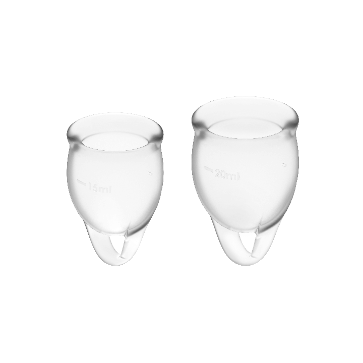 SATISFYER FEEL CONFIDENT KIT COPA MENSTRUAL TRANSPARENTE 15 20 ML