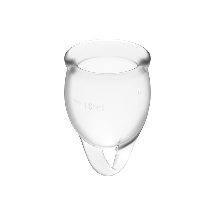 SATISFYER FEEL CONFIDENT KIT COPA MENSTRUAL TRANSPARENTE 15 20 ML