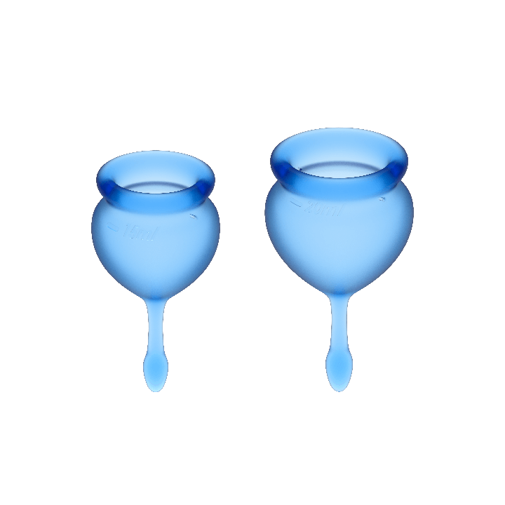 SATISFYER FEEL GOOD KIT COPA MENSTRUAL AZUL INTENSO 15 20 ML