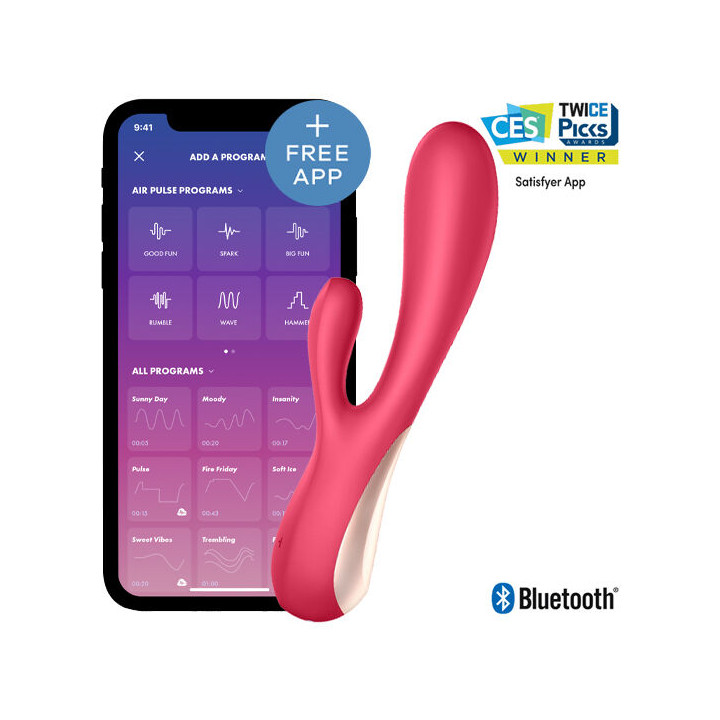SATISFYER MONO FLEX ROJO CON APP