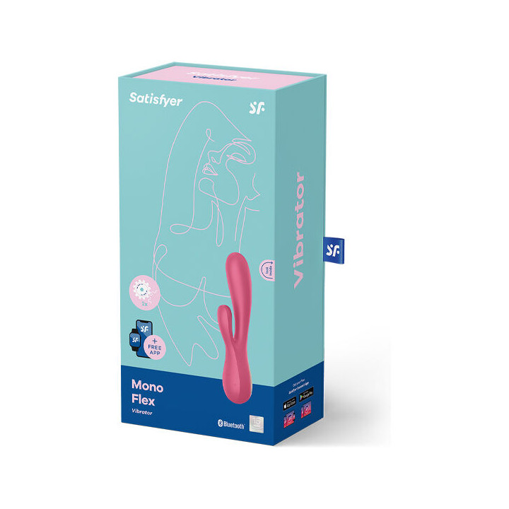 SATISFYER MONO FLEX ROJO CON APP