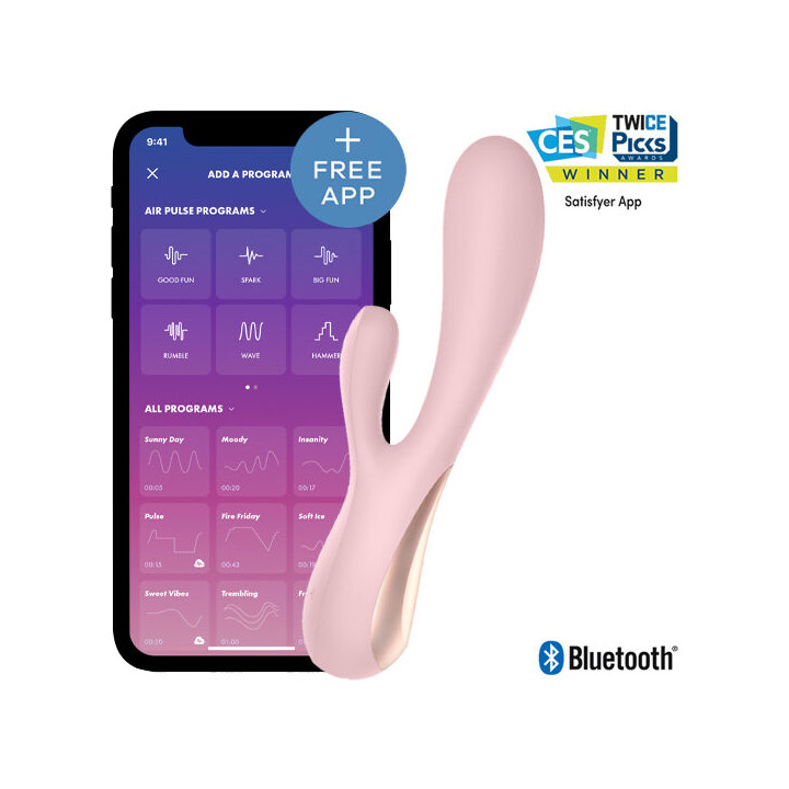 SATISFYER MONO FLEX ROSA CON APP