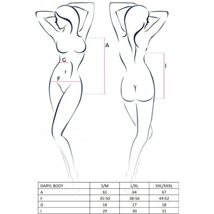 PASSION WOMAN DARYL TEDDY NEGRO TALLA S M