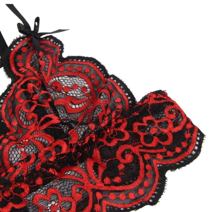 SUBBLIME SET DOS PIEZAS TOP Y PANTIES ENCAJE S M