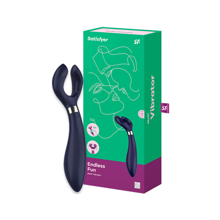 SATISFYER ENDLESS FUN MULTI VIBRADOR 3 AZUL