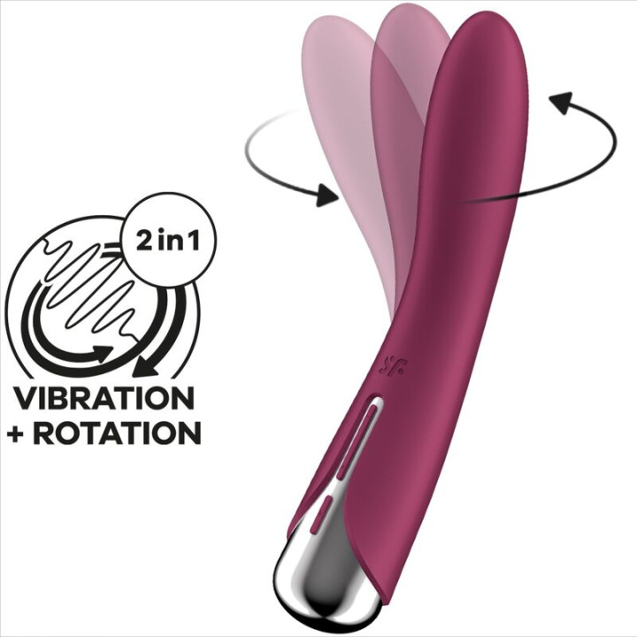 SATISFYER SPINNING VIBE 1 VIBRADOR ROTADOR G SPOT RED