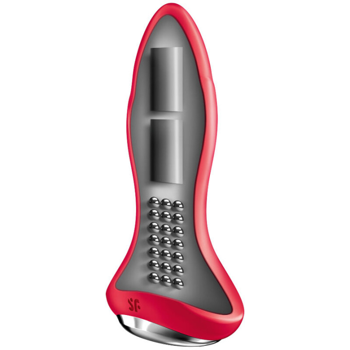 SATISFYER ROTATOR PLUG 1 PLUG VIBRADOR APP ROJO