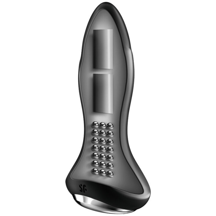 SATISFYER ROTATOR PLUG 1 PLUG VIBRADOR APP NEGRO
