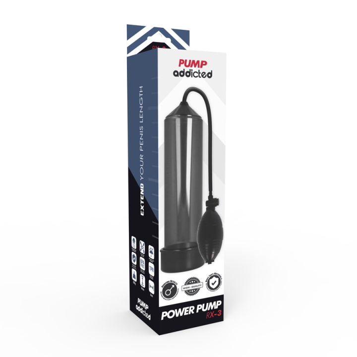 PUMP ADDICTED RX3 BOMBA ERECCION NEGRO