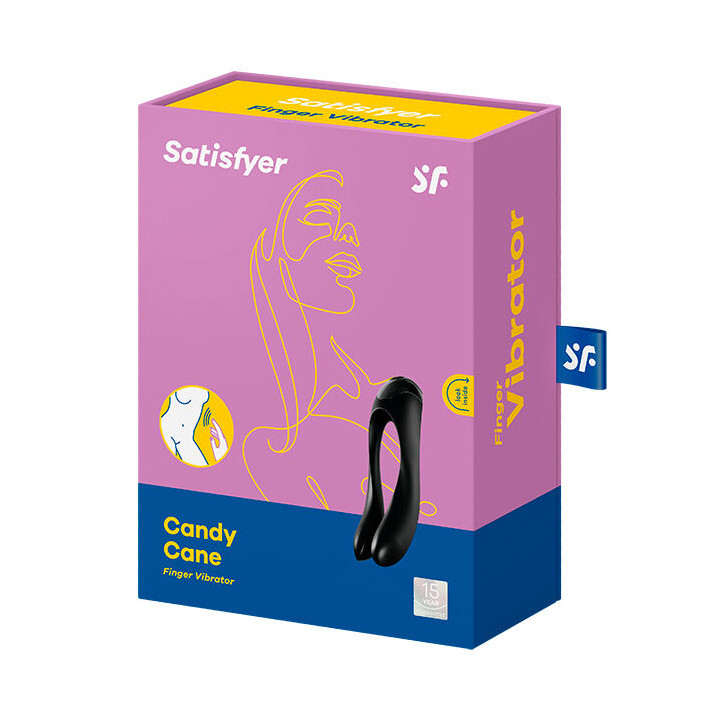 SATISFYER CANDY CANE VIBRADOR DEDO NEGRO