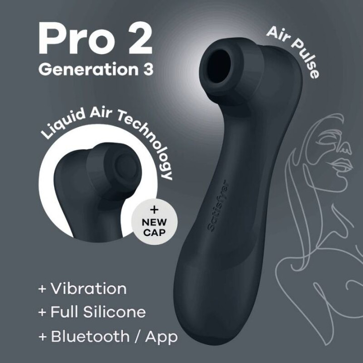 SATISFYER PRO 2 GENERACION 3 NEGRO BLUETOOTH APP