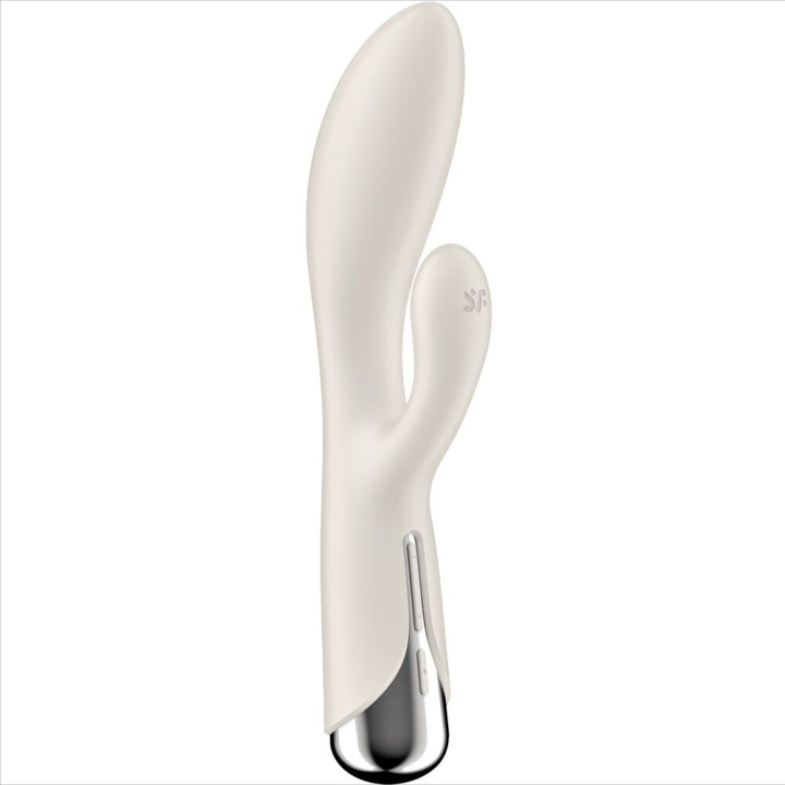 SATISFYER SPINNING RABBIT 1 ESTIMULACION CLITORIS Y PUNTO G BEIGE