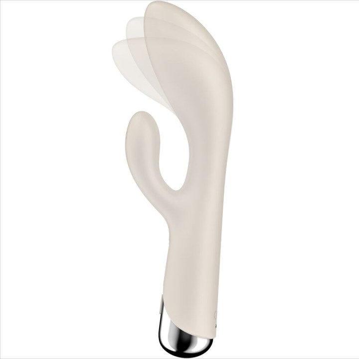 SATISFYER SPINNING RABBIT 1 ESTIMULACION CLITORIS Y PUNTO G BEIGE