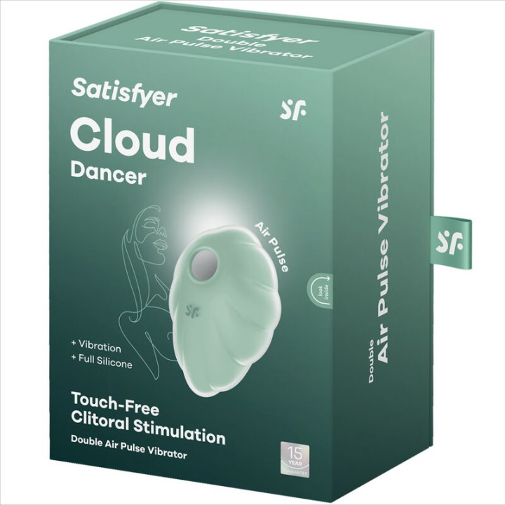 SATISFYER CLOUD DANCER VERDE VIBRADOR AIR PULSE