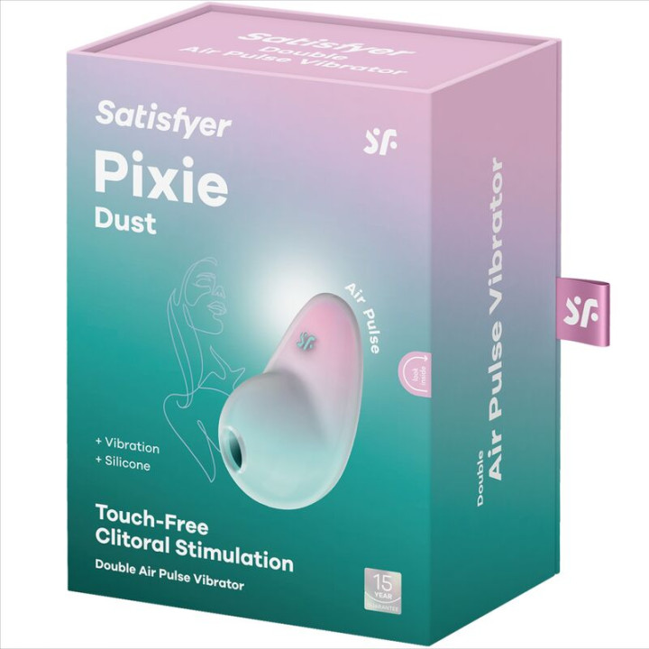 SATISFYER PIXIE DUST AZUL ESTIMULADOR AIR PLUSE