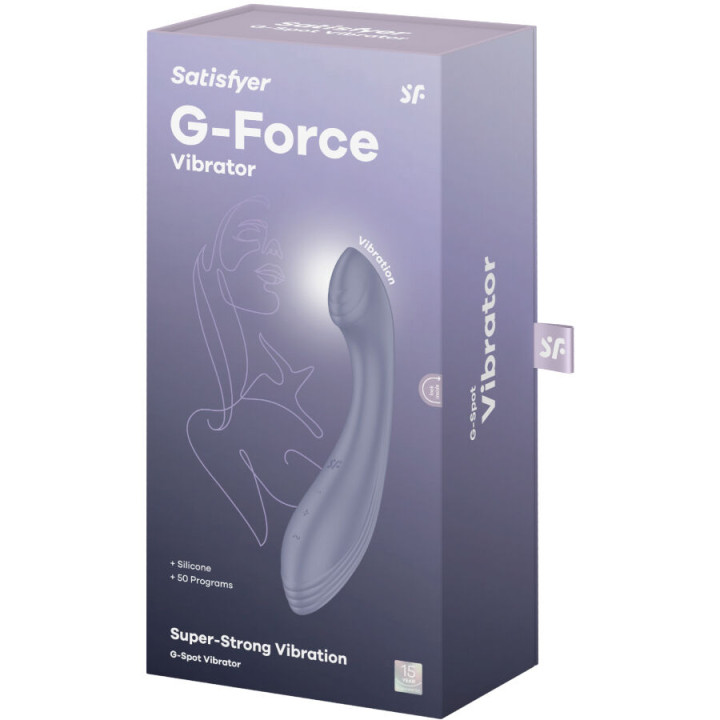 SATISFYER G FORCE ESTIMULADOR VIBRADOR PUNTO G MORADO