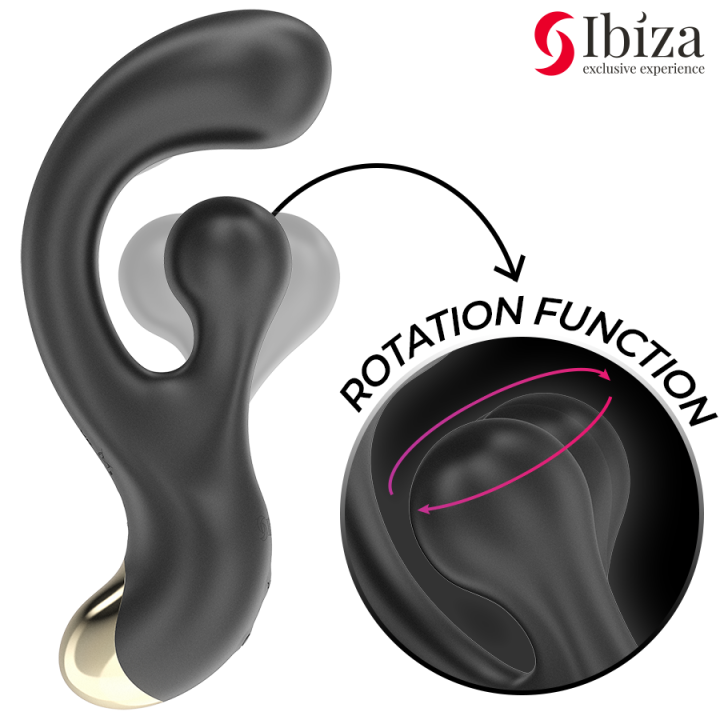 IBIZA VIBRADOR PUNTO G Y ESTIMULADOR ROTATORIO