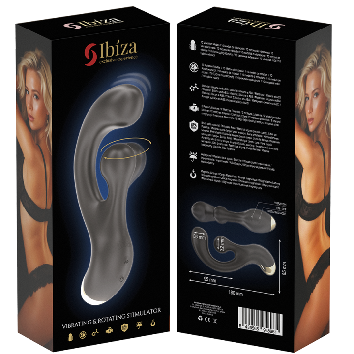 IBIZA VIBRADOR PUNTO G Y ESTIMULADOR ROTATORIO