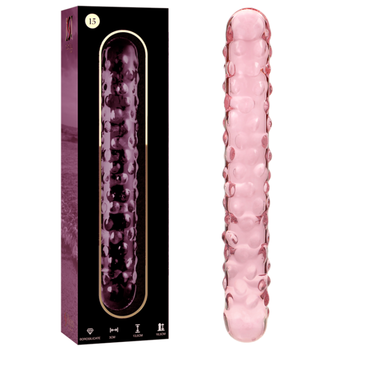 NEBULA SERIES BY IBIZA MODELO 15 DILDO CRISTAL ROSA 185 CM O 3 CM