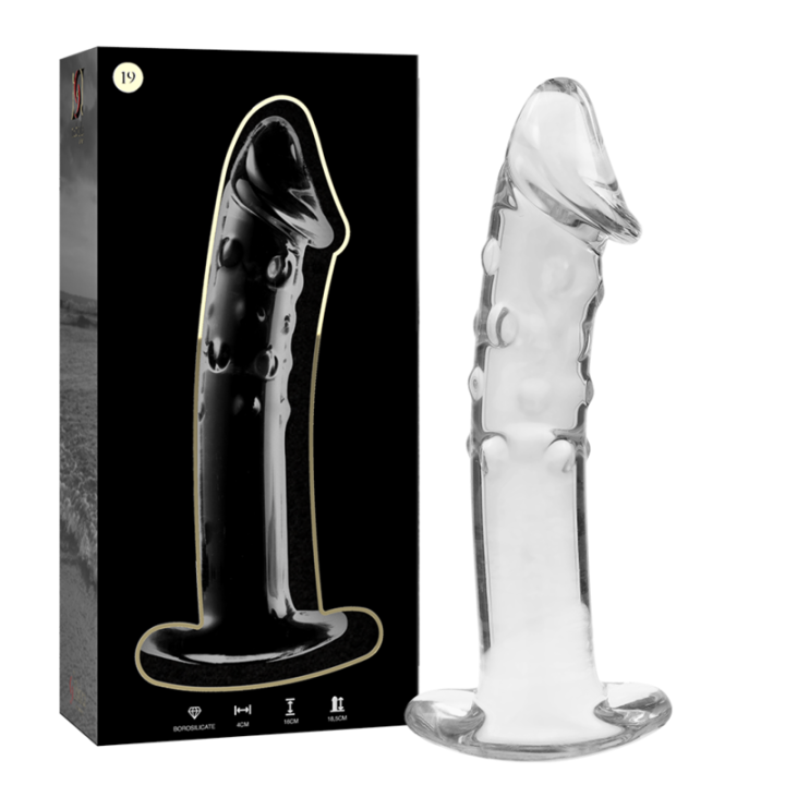 NEBULA SERIES BY IBIZA MODELO 19 DILDO CRISTAL TRANSPARENTE 185 CM O 4 CM
