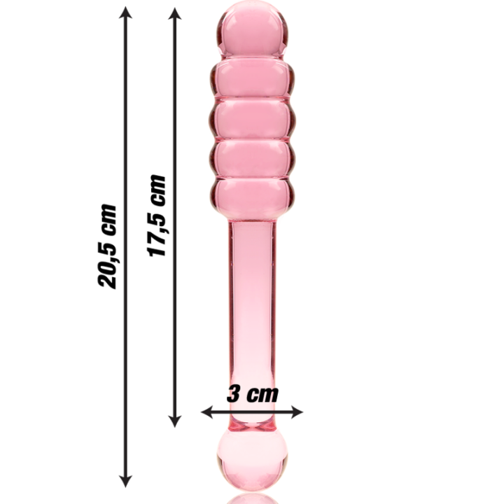 NEBULA SERIES BY IBIZA MODELO 20 DILDO CRISTAL ROSA 205 CM O 3 CM