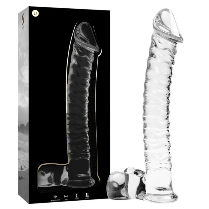 NEBULA SERIES BY IBIZA MODELO 23 DILDO CRISTAL TRANSPARENTE 215 CM O 4 CM