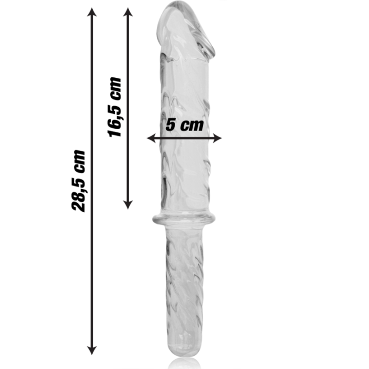 NEBULA SERIES BY IBIZA MODELO 24 DILDO CRISTAL TRANSPARENTE 285 CM O 5 CM