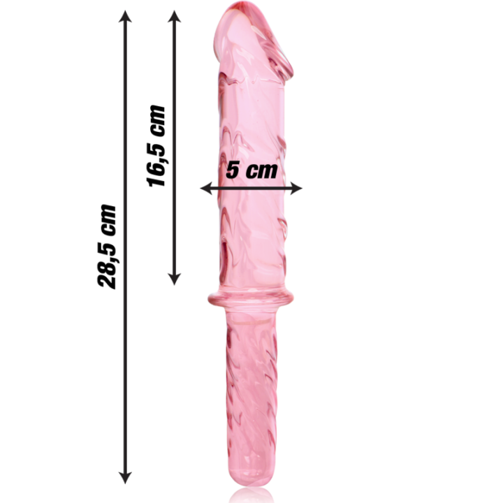 NEBULA SERIES BY IBIZA MODELO 24 DILDO CRISTAL ROSA 285 CM O 5 CM
