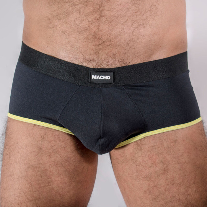 MACHO MS24A CALZONCILLO BRIEF DARK AMARILLO S