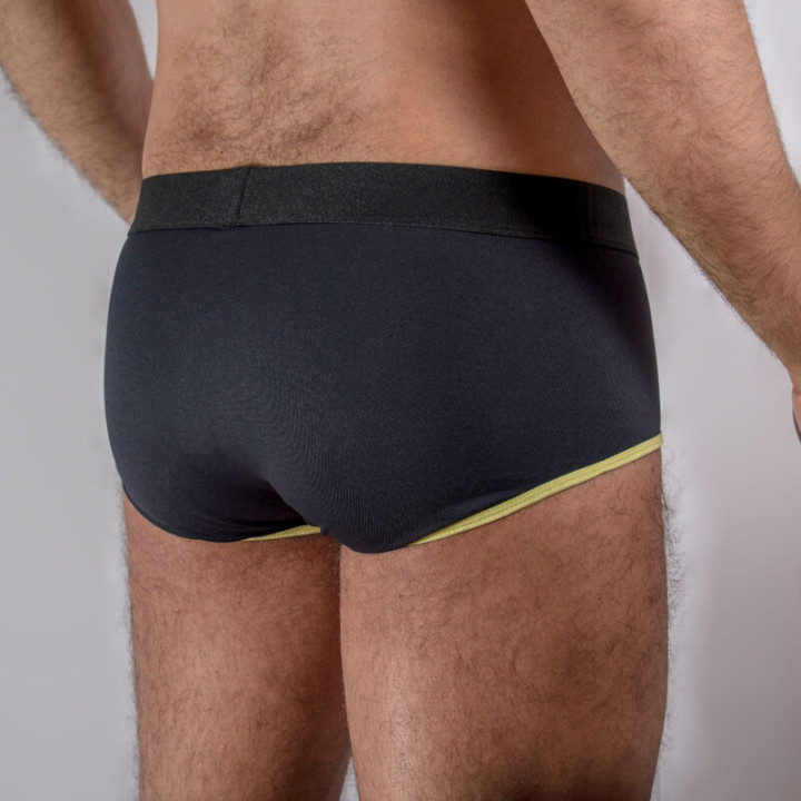 MACHO MS24A CALZONCILLO BRIEF DARK AMARILLO S