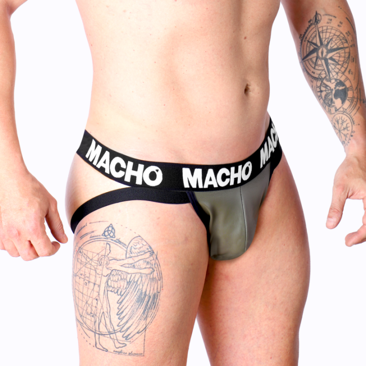 MACHO MX27GR JOCK CUERO GRIS BEIGE S