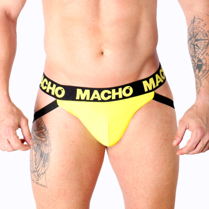 MACHO MX25A JOCK LYCRA AMARILLO S