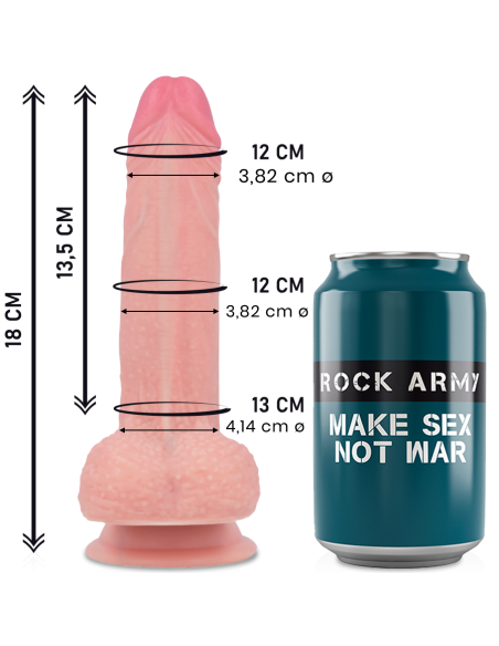 ROCKARMY LIQUID SILICONE DILDO PREMIUM MUSTANG 18 CM O 414 CM
