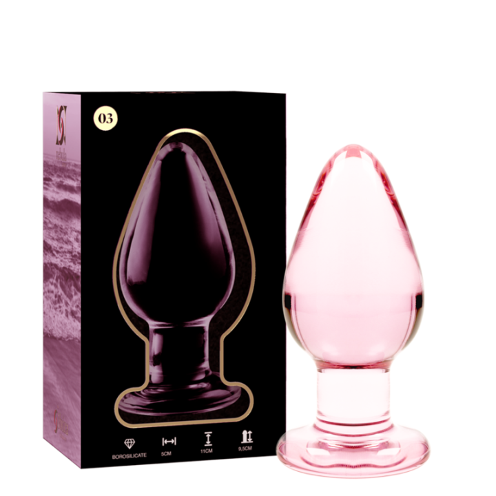 NEBULA SERIES BY IBIZA MODELO 3 PLUG CRISTAL ROSA 11 CM O 5 CM
