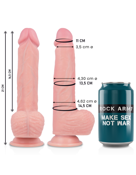 ROCKARMY LIQUID SILICONE DILDO PREMIUM SPITFIRE 21 CM O 462 CM