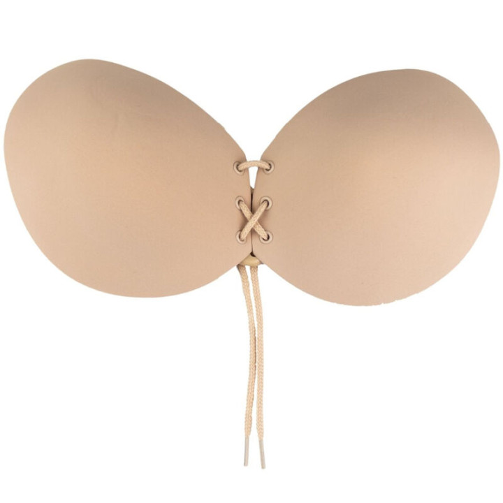 BYE BRA SUJETADOR ADHESIVO ENTRELAZADO BEIGE COPA C