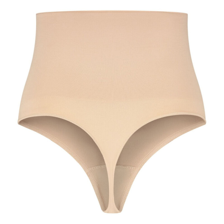 BYE BRA FAJA SIN COSTURAS ESTILO TANGA BEIGE TALLA M