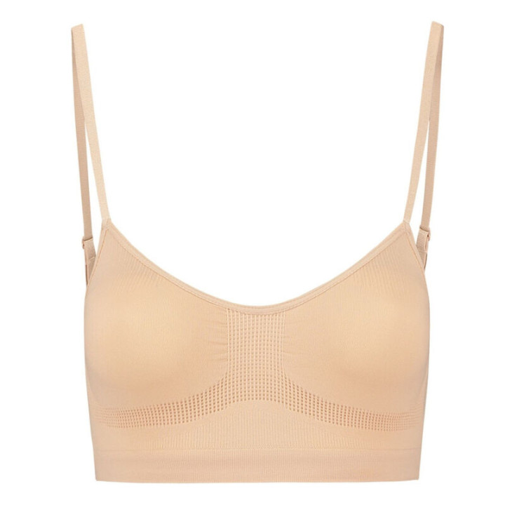 BYE BRA MEDIUM CONTROL SUJETADOR SIN COSTURAS BEIGE TALLA S