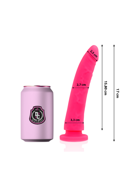 DELTA CLUB TOYS DILDO ROSA SILICONA MEDICA 17 CM O 3 CM