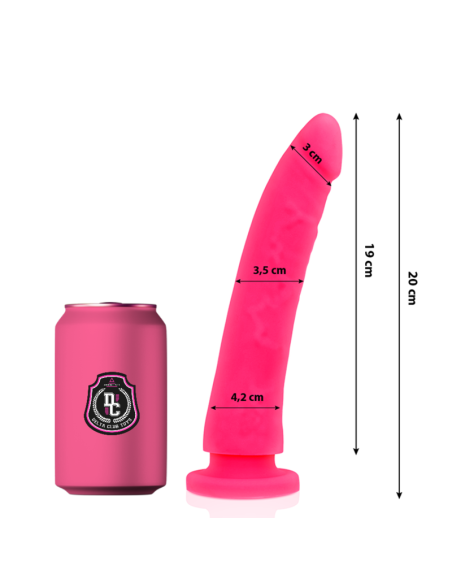 DELTA CLUB TOYS DILDO ROSA SILICONA MEDICA 20 CM O 4 CM