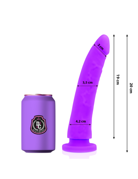 DELTA CLUB TOYS DILDO LILA SILICONA MEDICA 20 CM O 4 CM