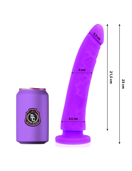 DELTA CLUB TOYS DILDO LILA SILICONA MEDICA 23 CM O 45 CM